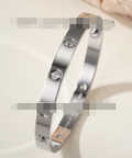 621433345 Love Bracelet with 4 Diamonds White Gold
