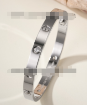 621433345 Love Bracelet with 4 Diamonds White Gold
